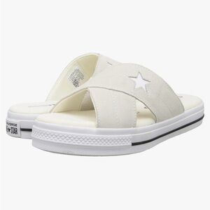 Converse Cream Slide Sandals - size 7